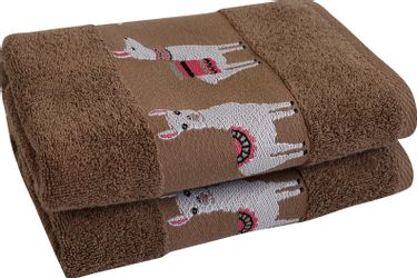 Dyckhoff Handtücher Lama, Walkfrottee (2-St), mit günstig online kaufen