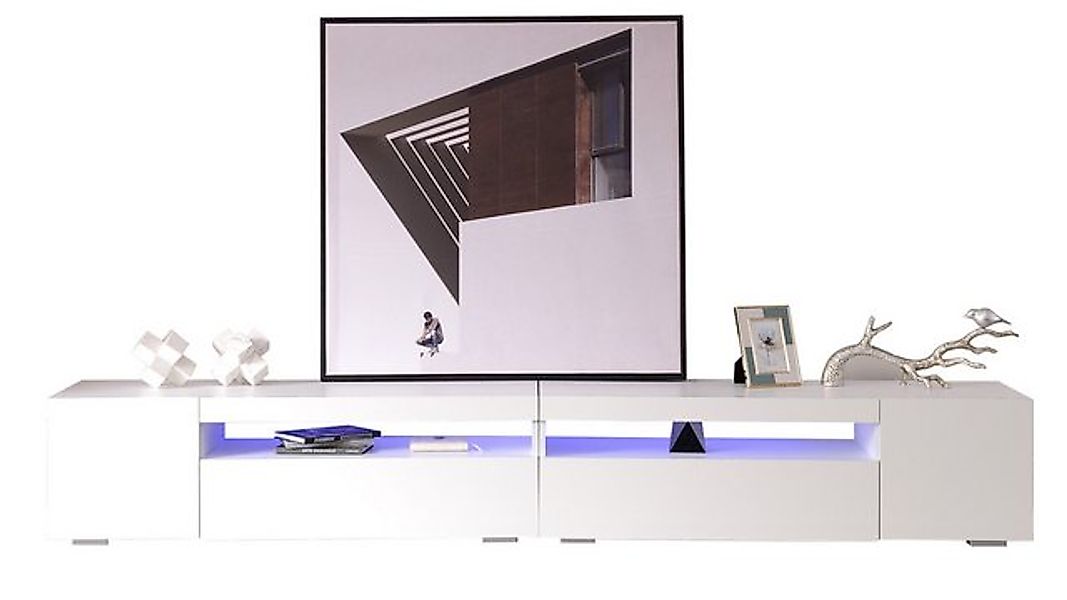 OKWISH TV-Schrank Moderner TV-Schrank, helles Panel, variable LED-Beleuchtu günstig online kaufen