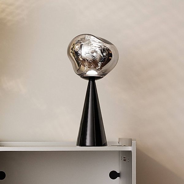 Tom Dixon LED-Akkutischlampe Melt Portable, schwarz, 28,5 cm günstig online kaufen