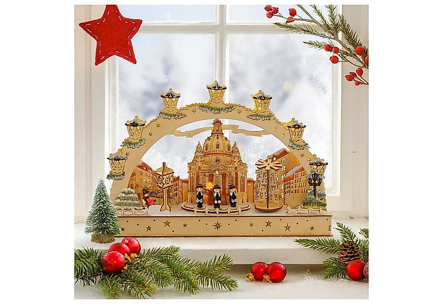 HTI-Living Schwibbogen LED Schwibbogen Kirche mit Sternensingern (1-tlg), L günstig online kaufen