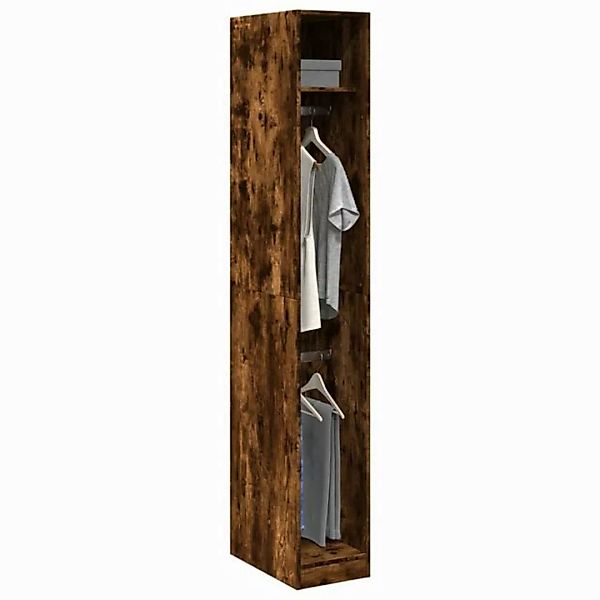 vidaXL Kleiderschrank Kleiderschrank Räuchereiche 30x50x200 cm Spanplatte günstig online kaufen