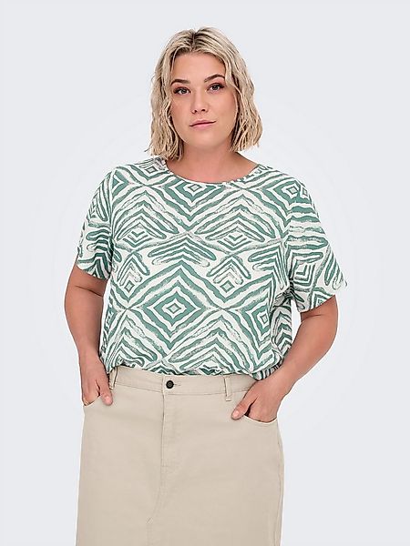 ONLY CARMAKOMA Shirtbluse CARVICA SS TOP WVN NOOS Materialmix, regular fit günstig online kaufen