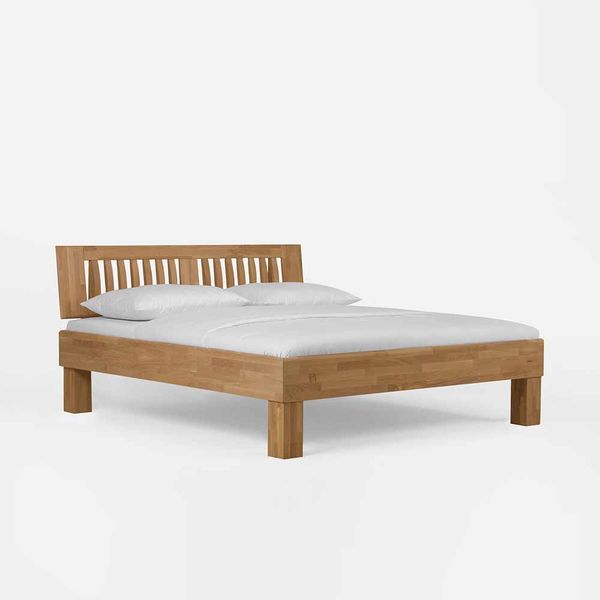 Bett aus Wildeiche Massivholz mit überlänge günstig online kaufen