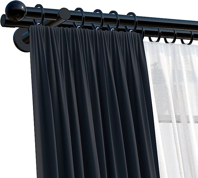 indeko Gardinenstange Colombes, Ø 20 mm, 2-läufig, Wunschmaßlänge, verschra günstig online kaufen