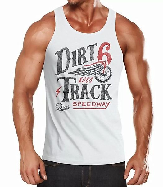 Tanktop Herren Tank-Top Dirt Track Racing Muskelshirt Muscle Shirt Neverles günstig online kaufen
