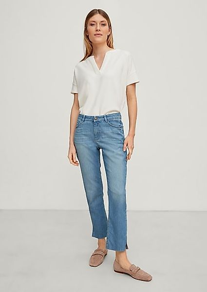 Comma 7/8-Jeans Regular: Straight leg-Jeans Waschung günstig online kaufen