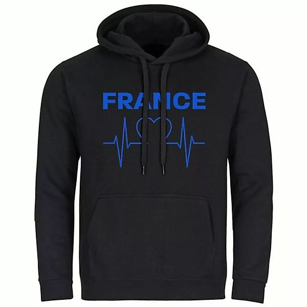 multifanshop Kapuzensweatshirt France - Herzschlag - Pullover günstig online kaufen