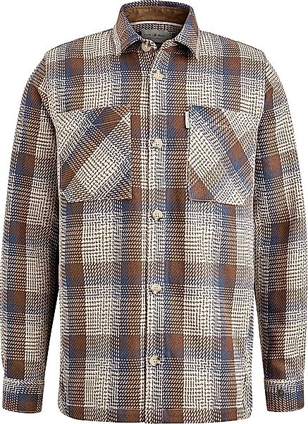 Cast Iron Overshirt Karos Braun - Größe S günstig online kaufen