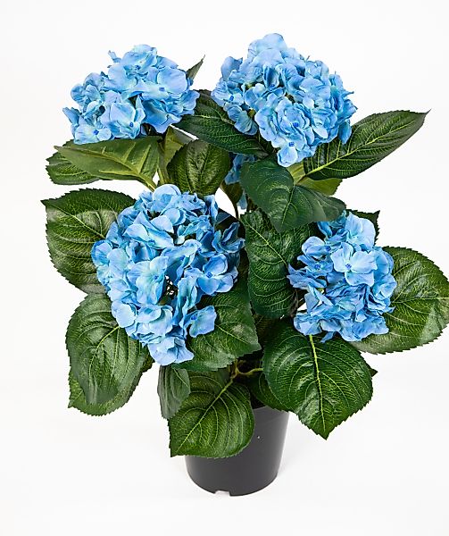 Kunstblume Hortensienbusch Deluxe 42cm im Topf günstig online kaufen