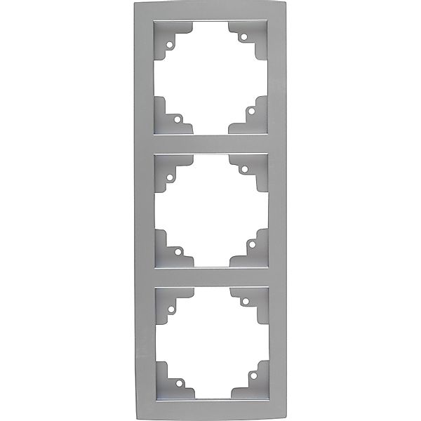 OBI Abdeckrahmen Tauri 3-fach Silber günstig online kaufen