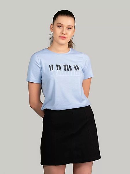 BLUVERD Kurzarmshirt T-Shirt mit Grafik (La La Verd) günstig online kaufen