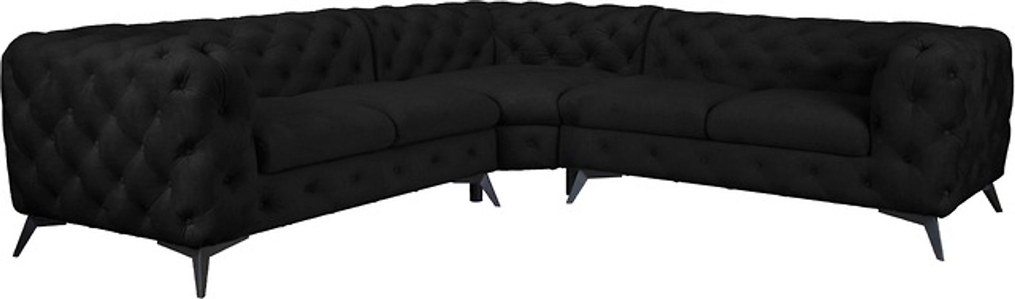 Home affaire Chesterfield-Sofa »Ecksofa GLYNIS L-Form mit Wellenunterfederu günstig online kaufen