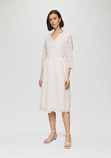 s.Oliver Minikleid Kleid Midikleid aus Broderie Anglaise günstig online kaufen