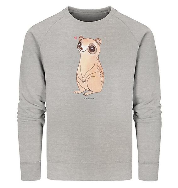 Mr. & Mrs. Panda Longpullover Plumplori Glücklich Größe XL - Heather Grey - günstig online kaufen