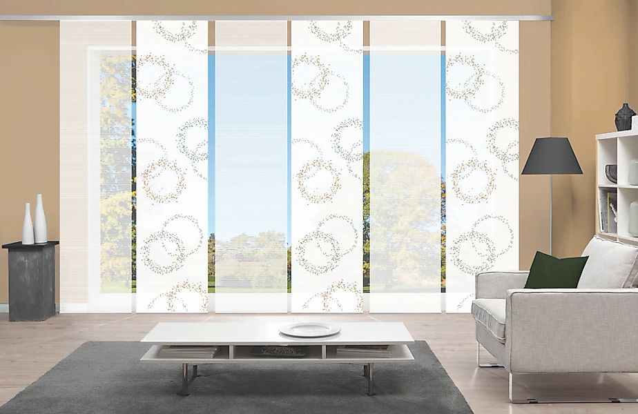 Vision S Schiebegardine "AINUR 6er SET" Paneelwagen 6 Stk. tlg. Schiebevorh günstig online kaufen