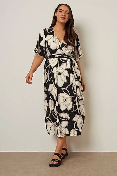 Stil Diva Minikleid Midikleid in Übergröße mit V-Ausschnitt, kurzen Ärmeln günstig online kaufen