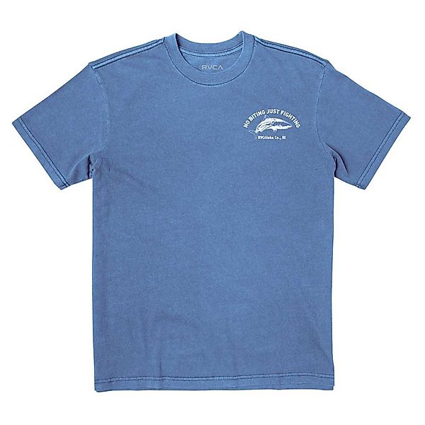 Rvca No Biting Kurzärmeliges T-shirt M French Blue günstig online kaufen