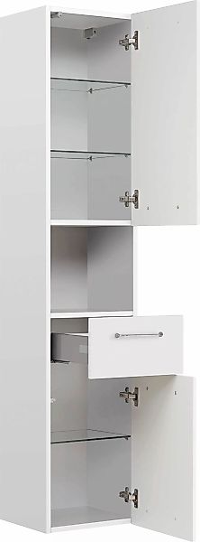 Saphir Hochschrank "Quickset Badschrank 35 cm breit, 2 Türen, 1 Nische, 1 S günstig online kaufen