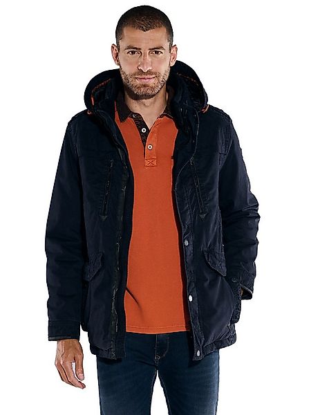 Engbers Langjacke engbers Herren Jacke mit abnehmbarer Kapuze, Saphirblau günstig online kaufen