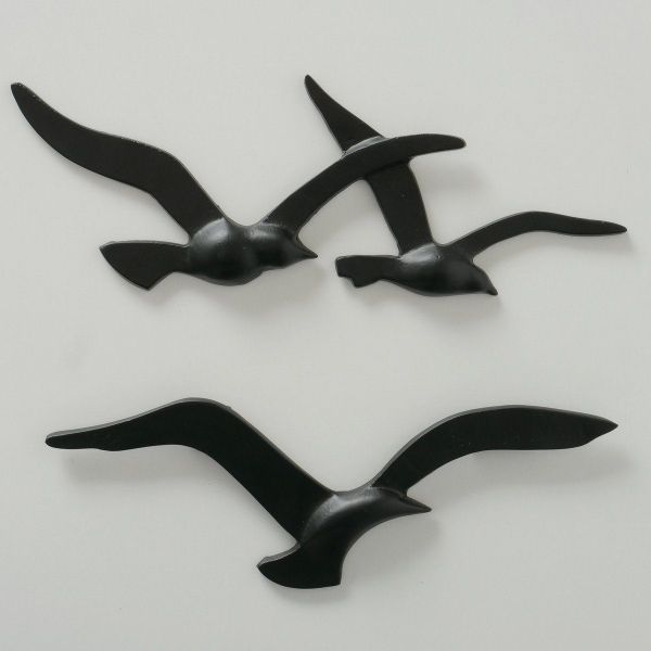 BOLTZE Wanddekoobjekt Birdy schwarz, aus Metall, günstig online kaufen