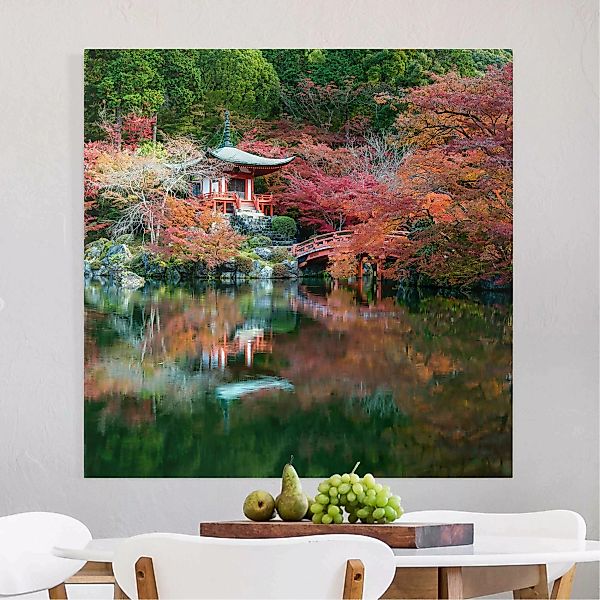 Leinwandbild Daigo ji Tempel im Herbst günstig online kaufen
