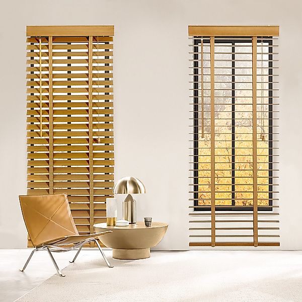 Sekey Jalousie Holzjalousie 50 mm Lamellen günstig online kaufen