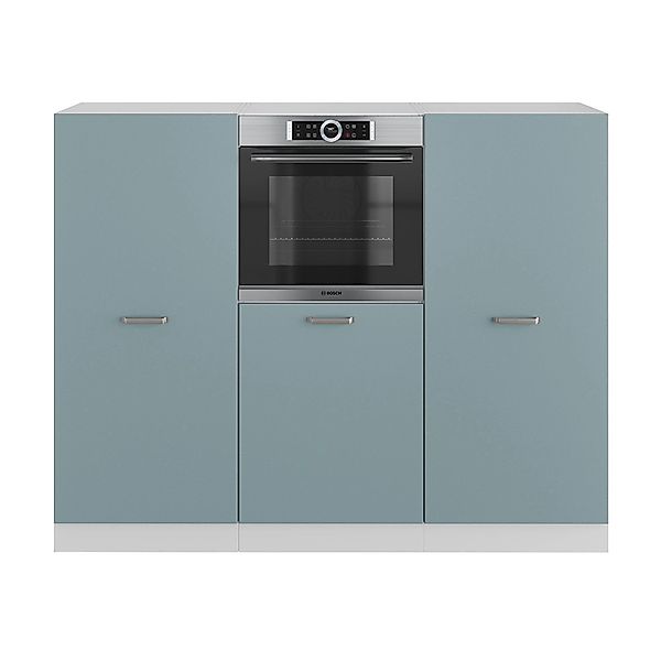 Vicco R-Line Einbauküche Blau-Grau/Weiß 180 cm ohne Arbeitsplatte ohne E-Ge günstig online kaufen