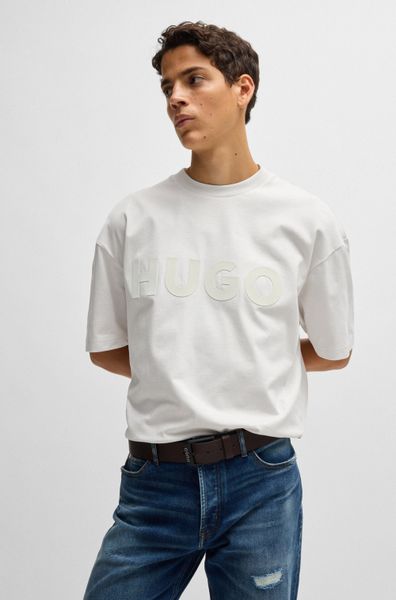 HUGO Ledergürtel Gelio-B_Sz40 HUGO Markenlabel, rote günstig online kaufen