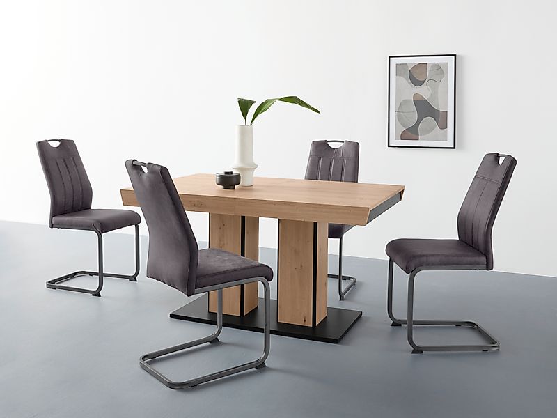 HELA Essgruppe »Tisch ausziehbar 140 -220 cm,« Set, 5 Stk. tlg. Belastbarke günstig online kaufen