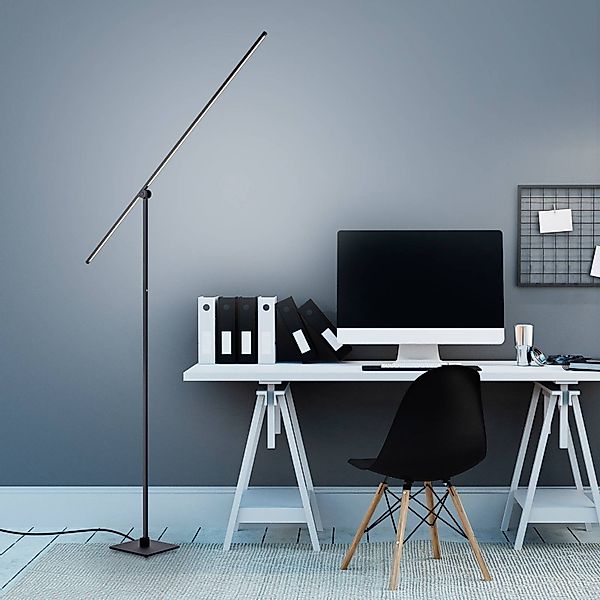 LED-Stehleuchte PURE Grafo, black pearl, Touchdimmer günstig online kaufen