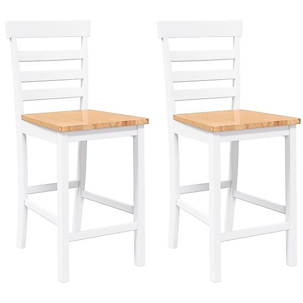 vidaXL Barhocker Barhocker 2 Stk. Weiß günstig online kaufen