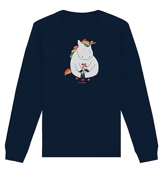 Mr. & Mrs. Panda Longpullover Größe XL Einhorn Traurig - French Navy - Gesc günstig online kaufen