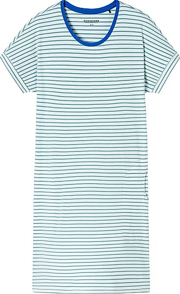 Schiesser Nachthemd Damen-Nachthemd Single-Jersey Streifen günstig online kaufen