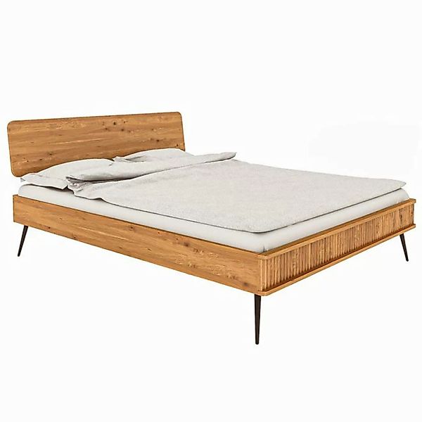 Lomadox Bettgestell KABALA-165, Liegefläche 90x220 cm, Eiche massiv geölt günstig online kaufen