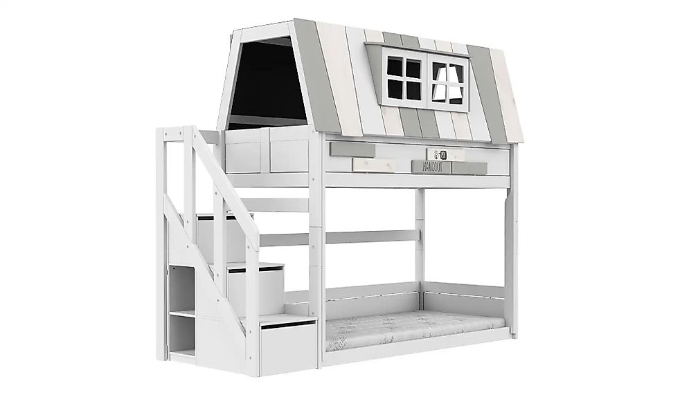 Lifetime Niedriges Abenteuerbett mit Treppe  Original ¦ weiß ¦ Maße (cm): B günstig online kaufen