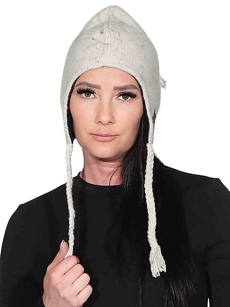 KUNST UND MAGIE Bommelmütze Strickmütze Zipfelmütze Wollmütze Ohrenklappen günstig online kaufen