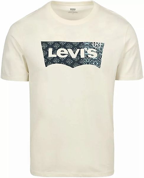 Levi's T-Shirt Graphic Logo Bandana Beige - Größe M günstig online kaufen