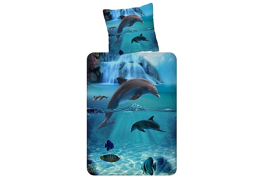 ESPiCO Kinderbettwäsche Delfine Trendy Bedding, Baumwolle, 2 teilig, Ozean, günstig online kaufen