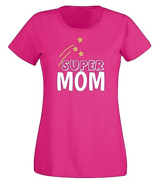 G-graphics T-Shirt Damen T-Shirt - Super Mom mit trendigem Frontprint, Slim günstig online kaufen