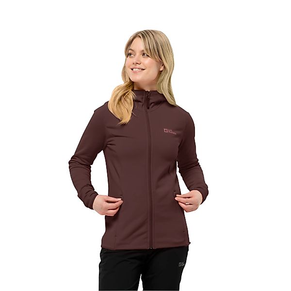 Jack Wolfskin Fleecejacke "BAISELBERG HOODED FZ W", mit Kapuze, Atmungsakti günstig online kaufen