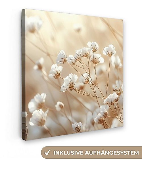 OneMillionCanvasses® Leinwandbild Wild - Blumen - Weiß, Fotodruck (1 St), W günstig online kaufen