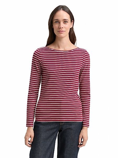 TOM TAILOR Langarmshirt mit Streifen Muster günstig online kaufen