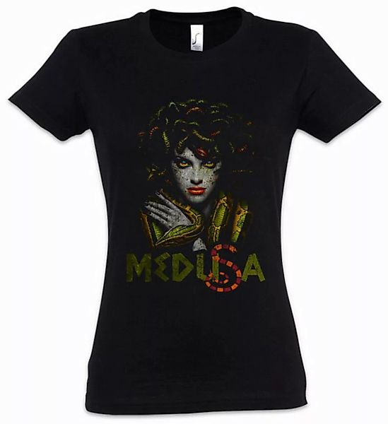 Urban Backwoods Print-Shirt Medusa Damen T-Shirt Gorgone Schlangen Schlange günstig online kaufen