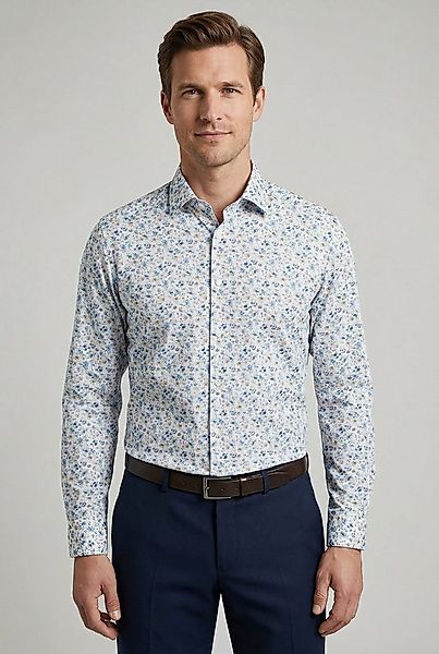 OLYMP Langarmhemd Luxor Businesshemd, New-Kentkragen, floraler Print, moder günstig online kaufen