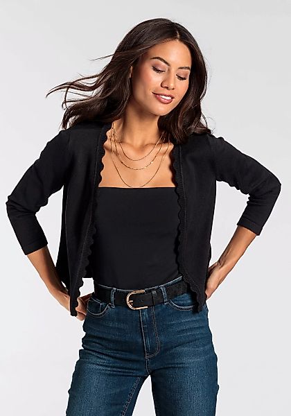 Laura Scott Cardigan mit femininer Wellenkante - NEUE KOLLEKTION günstig online kaufen