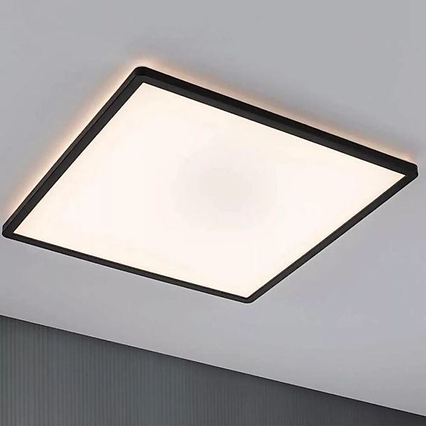 LED Deckenleuchte Atria Shine in Schwarz 22W 2200lm 3000K quadratisch günstig online kaufen