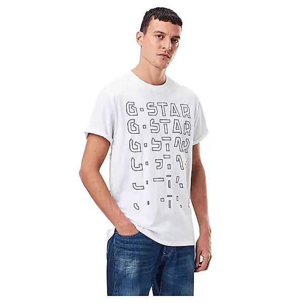 G-star Embro Gradient Graphic Lash Kurzarm T-shirt M White günstig online kaufen