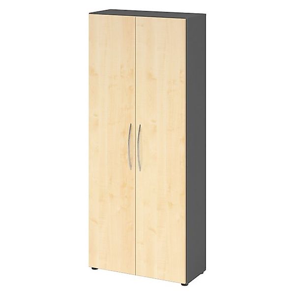 bümö Aktenschrank basic Aktenschrank Dekor: Graphit/Ahorn günstig online kaufen