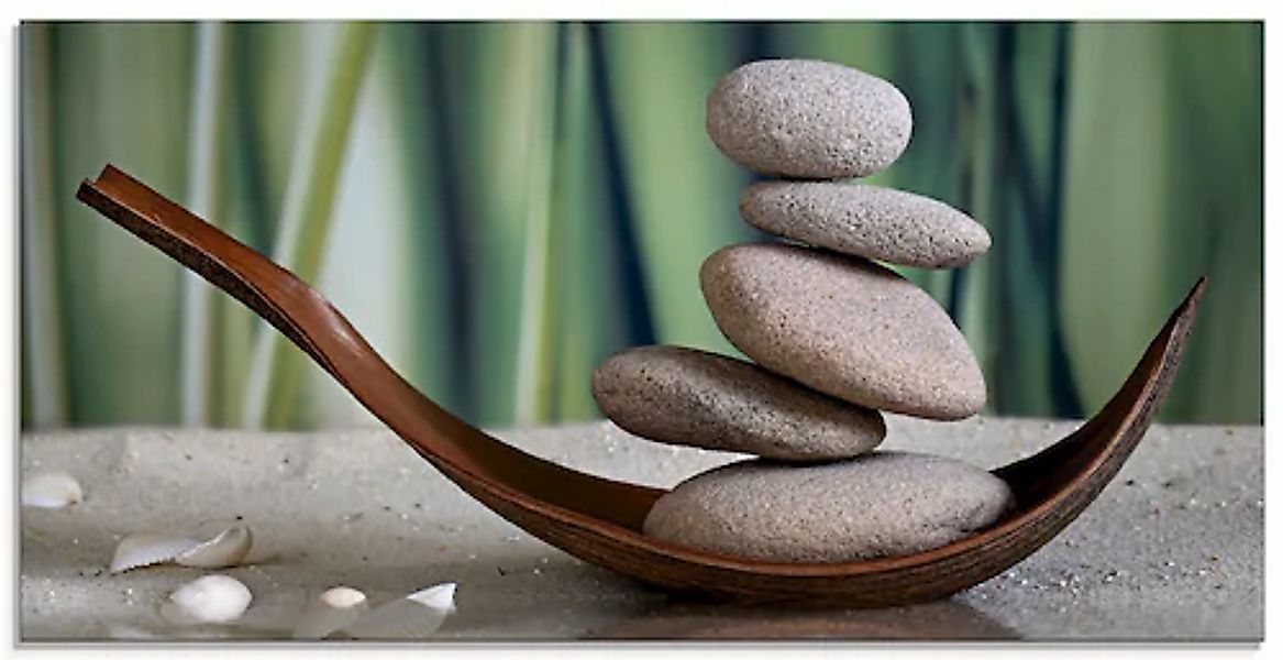 Artland Glasbild »Gleichgewicht« Zen 1 Stk. tlg. in verschiedenen Größen günstig online kaufen
