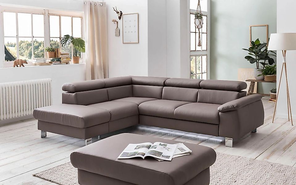 COTTA Polstergarnitur "Komaris L-Form", (Set), Set bestehend aus: Ecksofa m günstig online kaufen